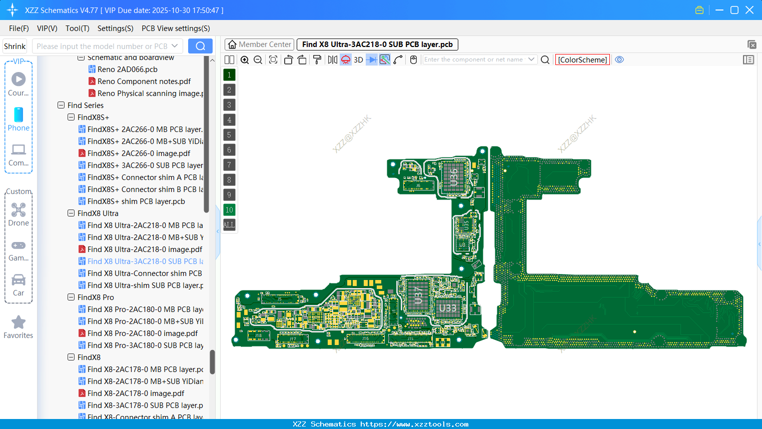 OPPO Find X8 Ultra-3AC218-0 SUB PCB Layer